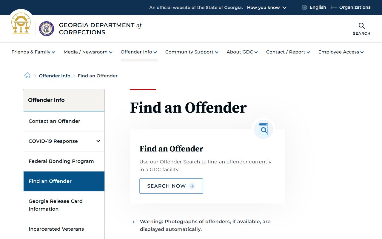 Gilmer County inmate population state prison locator fallback